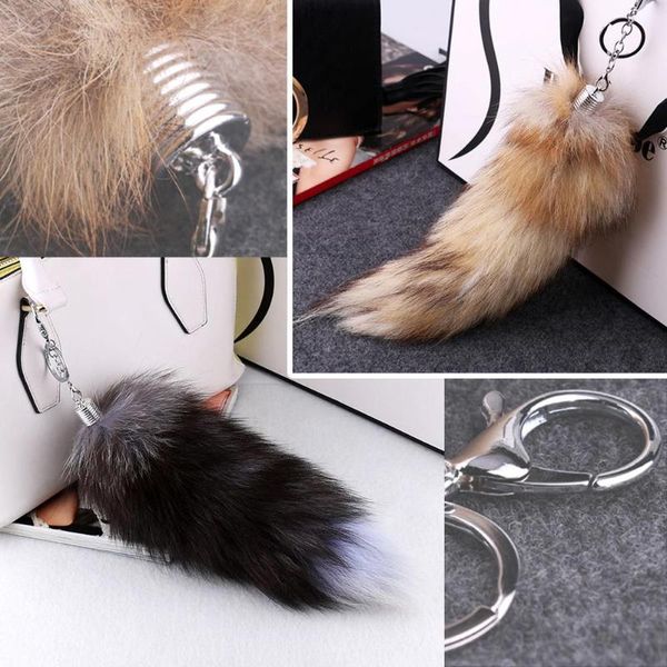 keychains plush tail metal keychain couple fur ball bag pendant car create beautiful gifts for you and your friends, Silver
keychains plush tail metal keychain couple fur ball bag pendant car create beautiful gifts for you and your friends, Silver