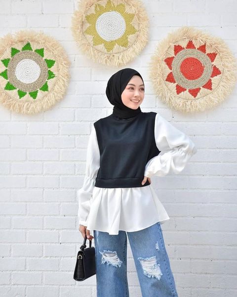 ethnic clothing muslim shirts long sleeve pullover fake two piece middle east arab malay women's casual shirt fashion, Red
ethnic clothing muslim shirts long sleeve pullover fake two piece middle east arab malay women's casual shirt fashion, Red