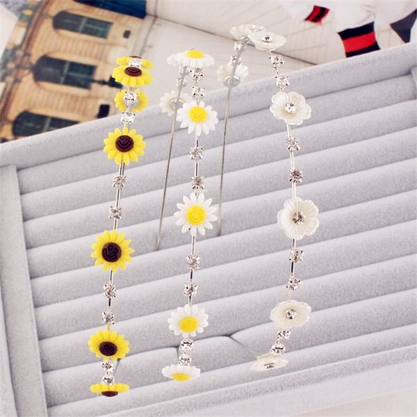 qgu simple small fresh sun flower hair accessories card issuing headbands band korean sweet inlaid drill button flower fine hair card press, Silver
qgu simple small fresh sun flower hair accessories card issuing headbands band korean sweet inlaid drill button flower fine hair card press, Silver