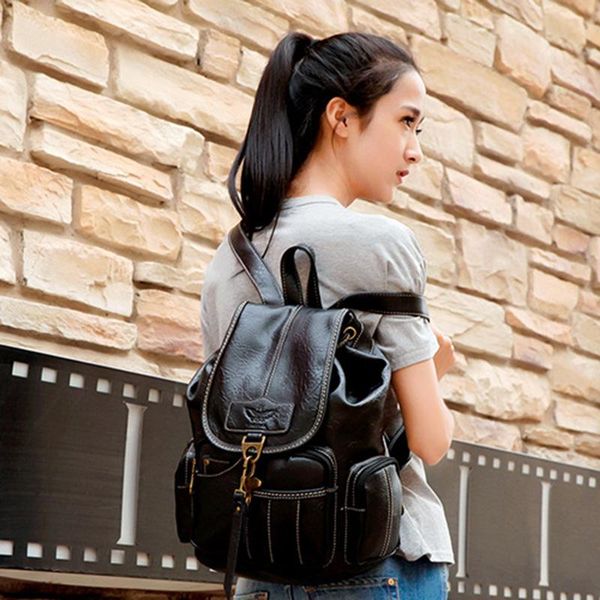 outdoor bags women backpack vintage backpacks for teenage girls fashion travel pack pu leather rucksack black
outdoor bags women backpack vintage backpacks for teenage girls fashion travel pack pu leather rucksack black