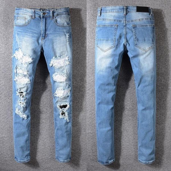 men's jeans 2021 fashion brand high street woman men slim high-profile elastic waist stretch skinny #549, Blue
men's jeans 2021 fashion brand high street woman men slim high-profile elastic waist stretch skinny #549, Blue