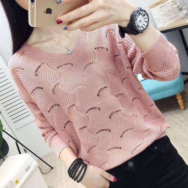 men's jackets summer korean style hollow hedging knitted women's v-neck loose long-sleeved thin outer wear blouse trendy o0hh, Black;brown
men's jackets summer korean style hollow hedging knitted women's v-neck loose long-sleeved thin outer wear blouse trendy o0hh, Black;brown