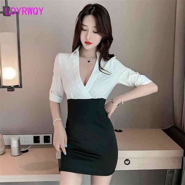 ldyrwqy technician low-cut bag hip suit skirt knee-length office lady polyester dress 210603, White
ldyrwqy technician low-cut bag hip suit skirt knee-length office lady polyester dress 210603, White