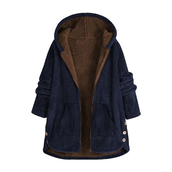 women's jackets women casual fleece button zipper solid color hooded long sleeve pocket coat outerwear winter warm thicken, Black;brown
women's jackets women casual fleece button zipper solid color hooded long sleeve pocket coat outerwear winter warm thicken, Black;brown