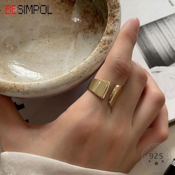cluster rings besimpol real 925 sterling silver french style fashion trendy glossy for women casual fine jewelry charm gift, Golden;silver
cluster rings besimpol real 925 sterling silver french style fashion trendy glossy for women casual fine jewelry charm gift, Golden;silver