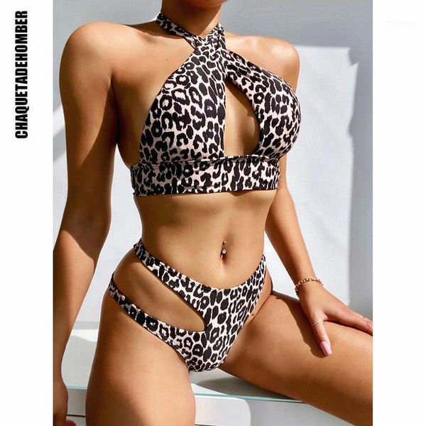 cross bikinis two pieces leopard print swimwear women summer bathing suit halter biquini beach wear bikini swimsuit women's, White;black
cross bikinis two pieces leopard print swimwear women summer bathing suit halter biquini beach wear bikini swimsuit women's, White;black