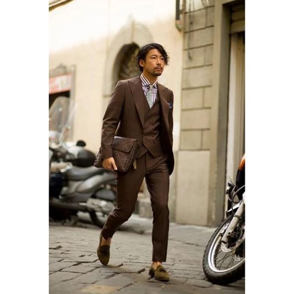 men's suits & blazers latest designs dark brown men suit 3 pieces jacket+pants+vest prom mens tuxedo man terno masculino trajes de homb, White;black
men's suits & blazers latest designs dark brown men suit 3 pieces jacket+pants+vest prom mens tuxedo man terno masculino trajes de homb, White;black