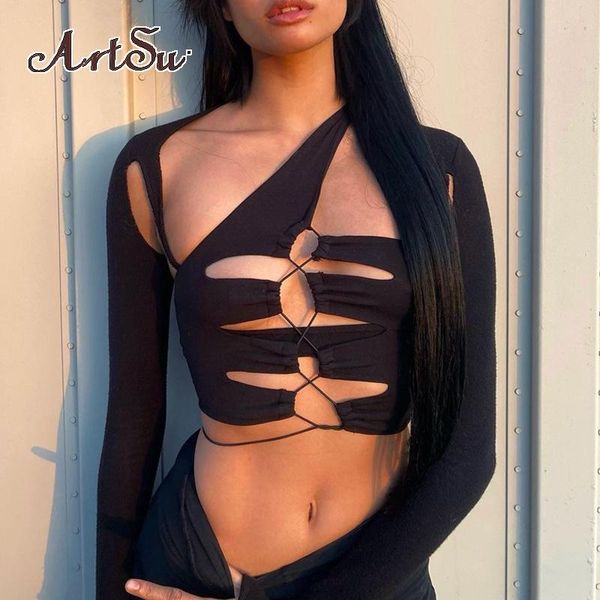 women's t-shirt 2021 autumn winter women black long sleeve hollow out lace up crop t shirt skinny streetwear casual club, White
women's t-shirt 2021 autumn winter women black long sleeve hollow out lace up crop t shirt skinny streetwear casual club, White