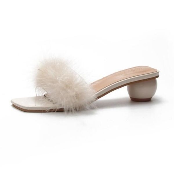 slippers beatuiful faux fur decorations 2021 summer peep toe strange heels slides transparent pvc shoes woman, Black
slippers beatuiful faux fur decorations 2021 summer peep toe strange heels slides transparent pvc shoes woman, Black
