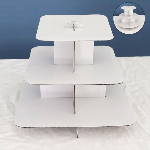 other bakeware 1pcs white paper cake stand square round three-layer home line up banquet party decoration s7
other bakeware 1pcs white paper cake stand square round three-layer home line up banquet party decoration s7