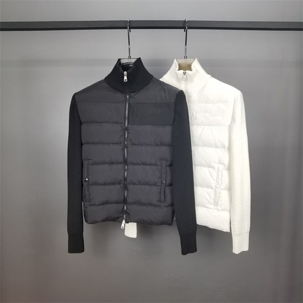 brand chest embossed letters spring and autumn down jacket stitching sweater couple's home coat casual jacket 211104, Black
brand chest embossed letters spring and autumn down jacket stitching sweater couple's home coat casual jacket 211104, Black