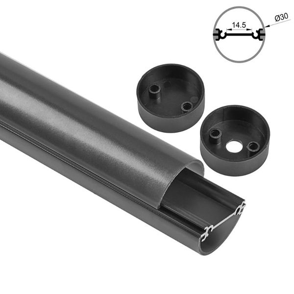 bar lights 3030h-blk black aluminum profile round extrusion channel diameter 30mm for 3528 5630 led strip/black cover
bar lights 3030h-blk black aluminum profile round extrusion channel diameter 30mm for 3528 5630 led strip/black cover