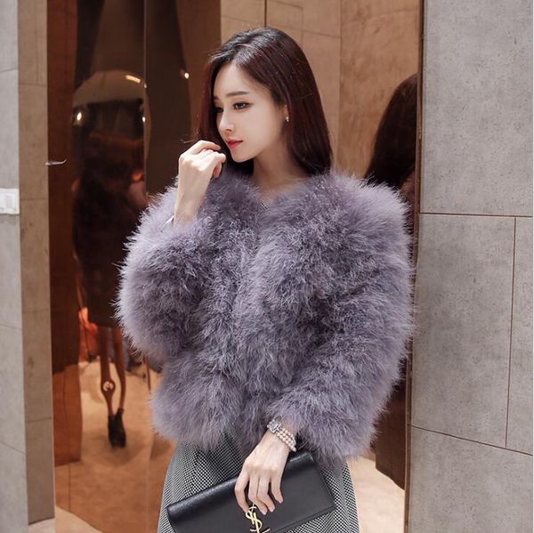women's trench coats fluffy natural ostrich feather coat short plus size jacket women winter overcoat p6q1, Tan;black
women's trench coats fluffy natural ostrich feather coat short plus size jacket women winter overcoat p6q1, Tan;black