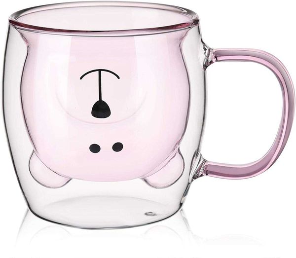 cute bear tea cup double wall glass milk coffee mug with handle insulated espresso beer birthday present for women men
cute bear tea cup double wall glass milk coffee mug with handle insulated espresso beer birthday present for women men