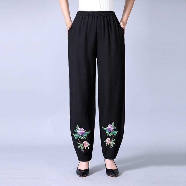 women's pants & capris vintage floral embroidery wide leg female high waist trousers casual spring summer loose cotton linen sbj1, Black;white
women's pants & capris vintage floral embroidery wide leg female high waist trousers casual spring summer loose cotton linen sbj1, Black;white