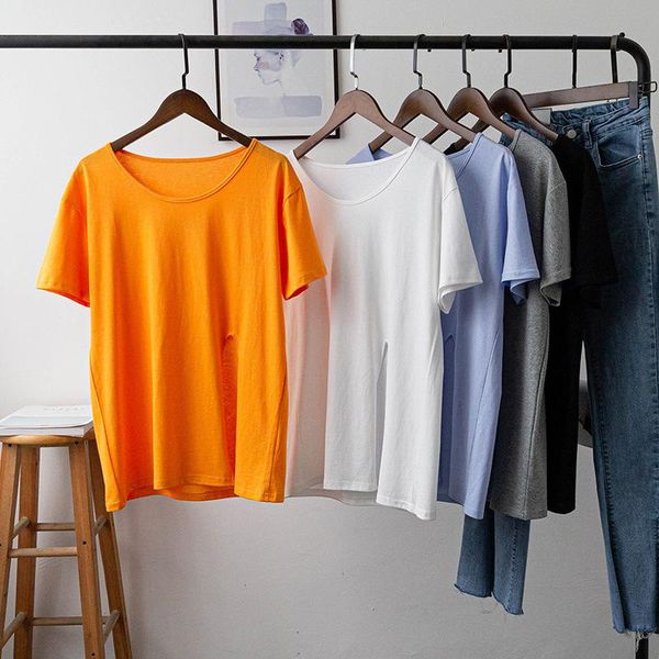 women's t-shirt vintage chic white cotton loose short sleeve t shirt women o neck split korean style female pullover basic tee
women's t-shirt vintage chic white cotton loose short sleeve t shirt women o neck split korean style female pullover basic tee