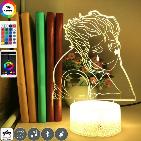 kids night light gift with touch sensor colorful bedroom nightlight hunter-x-hunter 3d led anime lamp hisoka gadgets
kids night light gift with touch sensor colorful bedroom nightlight hunter-x-hunter 3d led anime lamp hisoka gadgets