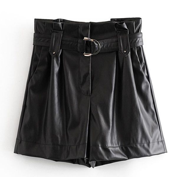 women's shorts rr casual pu women fashion faux leather short elegant tie belt waist pockets female ladies ip, White;black
women's shorts rr casual pu women fashion faux leather short elegant tie belt waist pockets female ladies ip, White;black