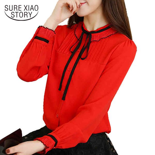 spring chiffon long sleeved blouses office lady bow shirts solid sweet plus size women clothing d387 30 210415, White
spring chiffon long sleeved blouses office lady bow shirts solid sweet plus size women clothing d387 30 210415, White