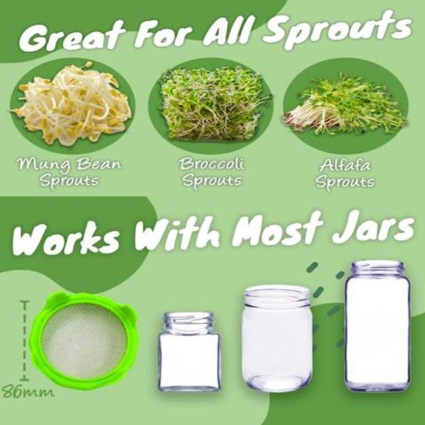 planters & pots food grade mesh sprout cover kit, seed crop germination, vegetable stainless steel sealing ring lid for mason jar
planters & pots food grade mesh sprout cover kit, seed crop germination, vegetable stainless steel sealing ring lid for mason jar
