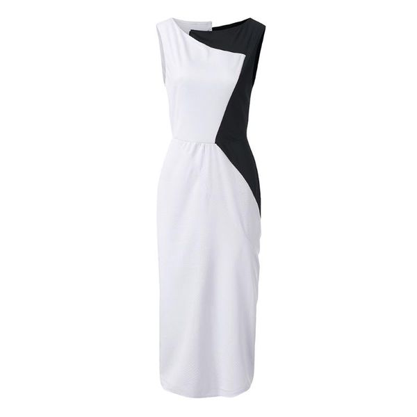 work dresses 2021 womens ol dress elegant bodycon color block patchwork sleeveless party mid-calf sheath irregular plus size vestido, White;black
work dresses 2021 womens ol dress elegant bodycon color block patchwork sleeveless party mid-calf sheath irregular plus size vestido, White;black