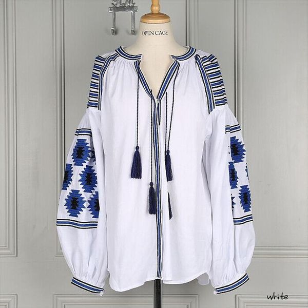 cotton floral embroidered tassel women blouses lantern sleeve loose casual hippie blouse and shirt, White
cotton floral embroidered tassel women blouses lantern sleeve loose casual hippie blouse and shirt, White