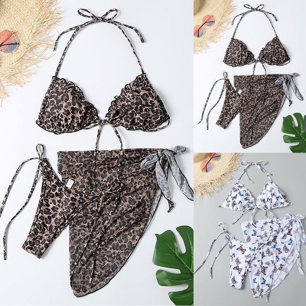 women's swimwear butterfly printed cross tie chiffon three-piece split bikini high waist female summer swimsuits beach bathing suit, White;black
women's swimwear butterfly printed cross tie chiffon three-piece split bikini high waist female summer swimsuits beach bathing suit, White;black