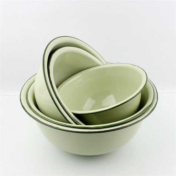 tableware. enamel bowl, soup basin, mixing green deepening basin. 10 pieces / pack. bowls
tableware. enamel bowl, soup basin, mixing green deepening basin. 10 pieces / pack. bowls
