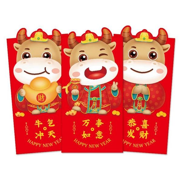 year's red packets chinese year envelope spring festival envelopes of the ox 6pcs gift wrap
year's red packets chinese year envelope spring festival envelopes of the ox 6pcs gift wrap