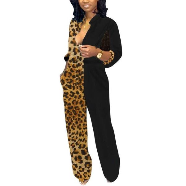 women's jumpsuits & rompers streetwear v-neck leopard long sleeve romper women loose casual patchwork, Black;white
women's jumpsuits & rompers streetwear v-neck leopard long sleeve romper women loose casual patchwork, Black;white