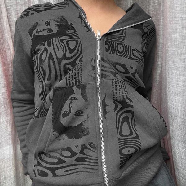 women's hoodies & sweatshirts women gothic fleece autumn aesthetic printed long sleeve zipper sweatshirt jacket harajuku streetwear y2k, Black
women's hoodies & sweatshirts women gothic fleece autumn aesthetic printed long sleeve zipper sweatshirt jacket harajuku streetwear y2k, Black