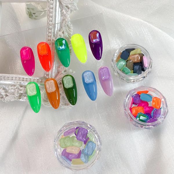 nail art decorations macaron color fluorescent 3d diamond colorful shiny square flat bottom jewelry simple chic diy manicure tools, Silver;gold
nail art decorations macaron color fluorescent 3d diamond colorful shiny square flat bottom jewelry simple chic diy manicure tools, Silver;gold