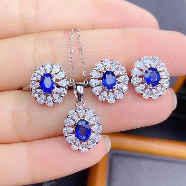 earrings & necklace flower lab sapphire jewelry set promise party wedding rings for women bridal, Silver
earrings & necklace flower lab sapphire jewelry set promise party wedding rings for women bridal, Silver