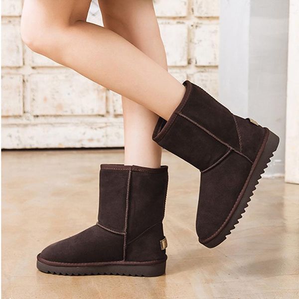 women snow boots cow suede(genuine leather) ankle concise style winter plush slip-on shoes black/brown/gray
women snow boots cow suede(genuine leather) ankle concise style winter plush slip-on shoes black/brown/gray