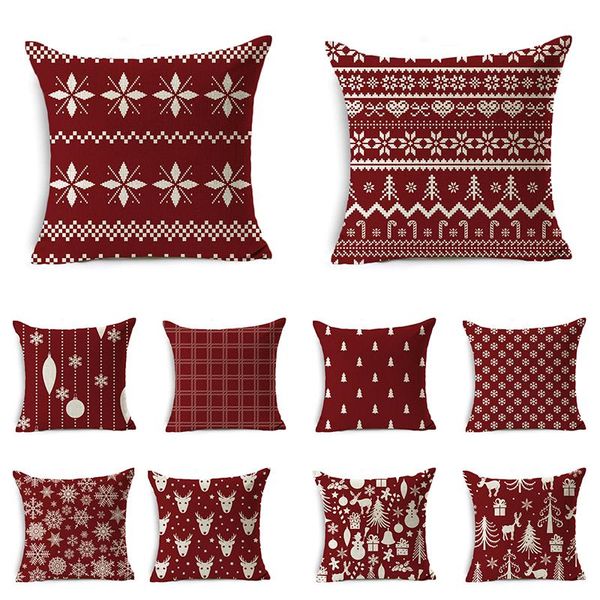 cushion/decorative pillow christmas cushion cover home decoration linen striped plaid printed red 18*18 inch case sofa car
cushion/decorative pillow christmas cushion cover home decoration linen striped plaid printed red 18*18 inch case sofa car