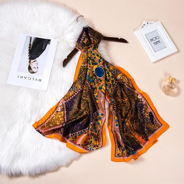 scarves satin scarf tree pattern 175*53cm silk summer sunscreen mulberry high-end gifts shawls, Blue;gray
scarves satin scarf tree pattern 175*53cm silk summer sunscreen mulberry high-end gifts shawls, Blue;gray