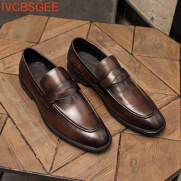 dress shoes spring mens penny loafers genuine leather hand painted slip on men wedding casual business, Black
dress shoes spring mens penny loafers genuine leather hand painted slip on men wedding casual business, Black