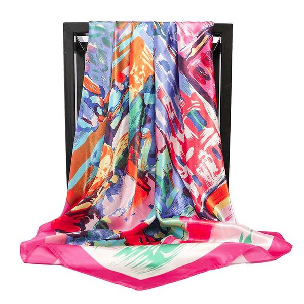 scarves fashion painting print neck for women sqaure shawls wraps silk satin hijab scarf female 90cm*90cm hair scarfs ladies, Blue;gray
scarves fashion painting print neck for women sqaure shawls wraps silk satin hijab scarf female 90cm*90cm hair scarfs ladies, Blue;gray