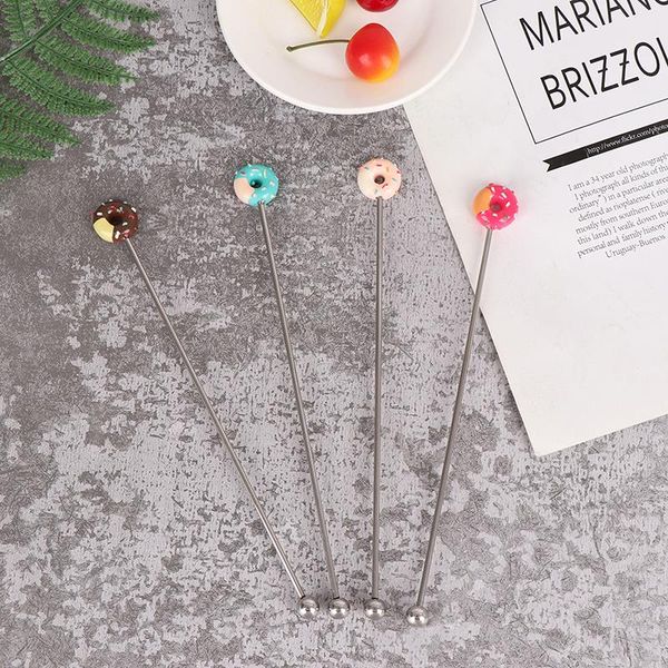 forks donut shape stainless steel swizzle stick round head mixing cocktail coffee stirrers wine drink bar accessories
forks donut shape stainless steel swizzle stick round head mixing cocktail coffee stirrers wine drink bar accessories