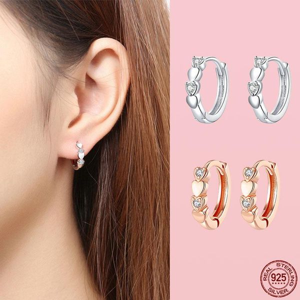hoop & huggie arrival 100% 925 sterling silver earrings cute sparkling heart-shaped for elegant women arete fine jewelry, Golden;silver
hoop & huggie arrival 100% 925 sterling silver earrings cute sparkling heart-shaped for elegant women arete fine jewelry, Golden;silver