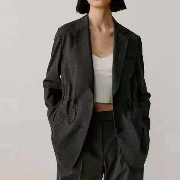 women's suits & blazers fashion gray suit autumn and winter temperament commuter single-breasted wool elastic belt design slim jacket, White;black
women's suits & blazers fashion gray suit autumn and winter temperament commuter single-breasted wool elastic belt design slim jacket, White;black