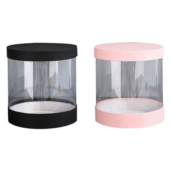 gift wrap 2 pcs round flower paper boxes flowers bucket transparent pvc cake box packing case lid party, black & pink
gift wrap 2 pcs round flower paper boxes flowers bucket transparent pvc cake box packing case lid party, black & pink