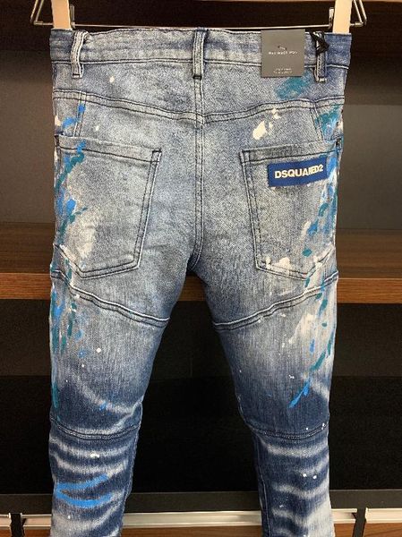 men's jeans 2021 classic trend streetwear denim desingner ripped clothing size 44--54 a373, Blue
men's jeans 2021 classic trend streetwear denim desingner ripped clothing size 44--54 a373, Blue