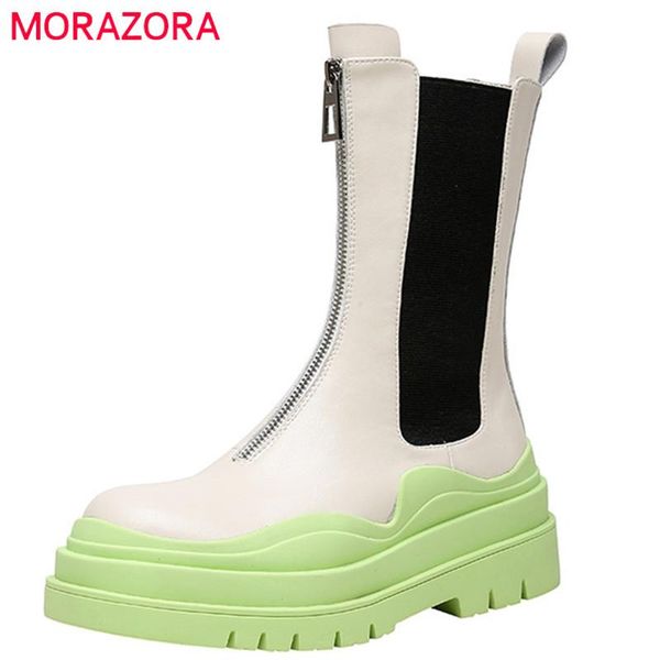 boots morazora motorcycles women genuine leather shoes zip fashion cool thick bottom casual ankle, Black
boots morazora motorcycles women genuine leather shoes zip fashion cool thick bottom casual ankle, Black
