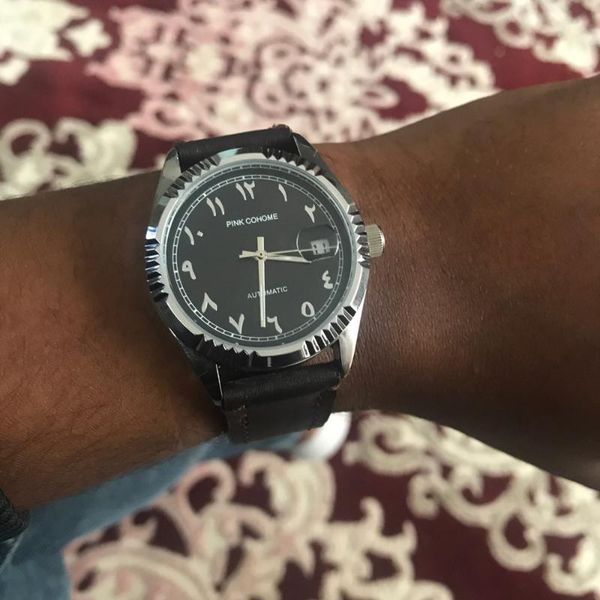 wristwatches luxury arabic watch automatic solid 316l steel waterproof arabe wristwatch islam montres mécaniques saat erkek, Slivery;brown
wristwatches luxury arabic watch automatic solid 316l steel waterproof arabe wristwatch islam montres mécaniques saat erkek, Slivery;brown