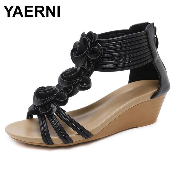 dress shoes yaerniwomen gladiator sandals summer woman fashion platform mid heels open toe wedge soft leather casual, Black
dress shoes yaerniwomen gladiator sandals summer woman fashion platform mid heels open toe wedge soft leather casual, Black