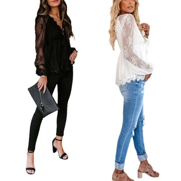 women's t-shirt women t shirts autumn 2021 fashion lace hollow out long sleeve, White
women's t-shirt women t shirts autumn 2021 fashion lace hollow out long sleeve, White