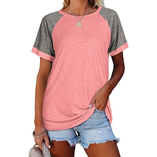 cotton harajuku short sleeve tee shirts women summer casual round neck loose clothes raglan pink tshirts solid y2k women's t-shirt, White
cotton harajuku short sleeve tee shirts women summer casual round neck loose clothes raglan pink tshirts solid y2k women's t-shirt, White