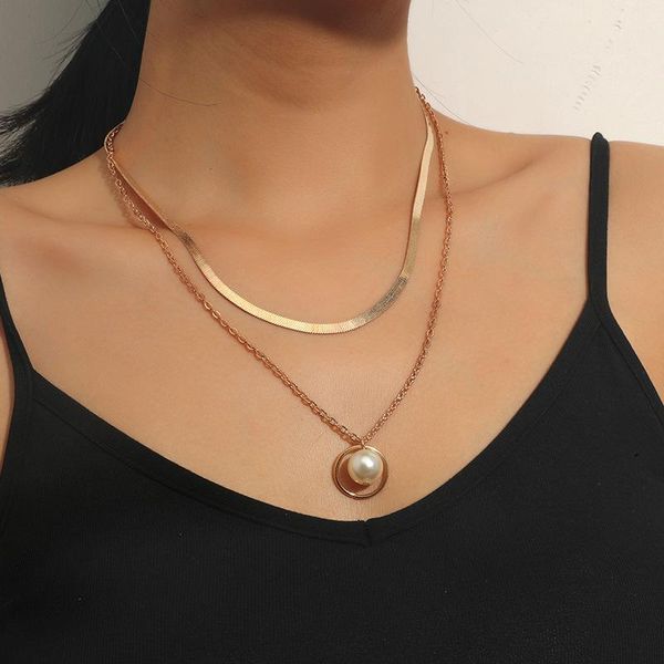 chains 2021 fashion kpop pearl choker necklace cute double layer chain pendant for women jewelry accessories girl gift, Silver
chains 2021 fashion kpop pearl choker necklace cute double layer chain pendant for women jewelry accessories girl gift, Silver