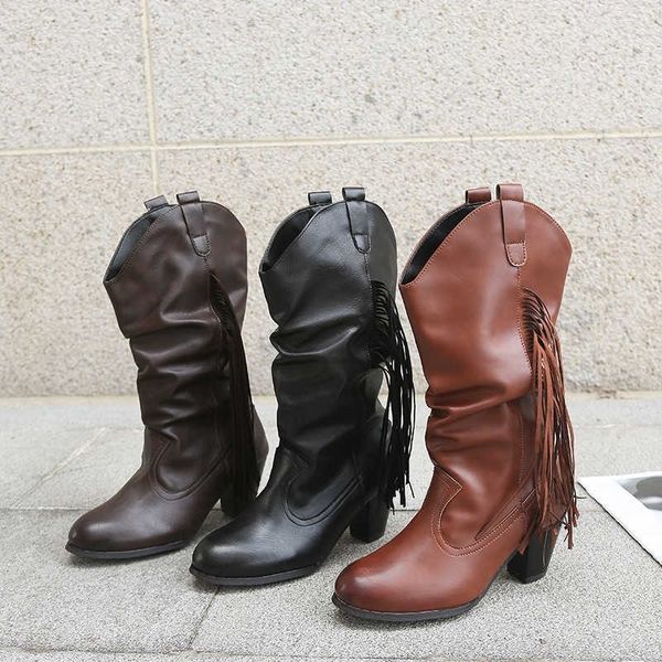 2022 womens knee high boots fashion tassel pointed square toe high heels womens boots fall and winter boots, Black
2022 womens knee high boots fashion tassel pointed square toe high heels womens boots fall and winter boots, Black